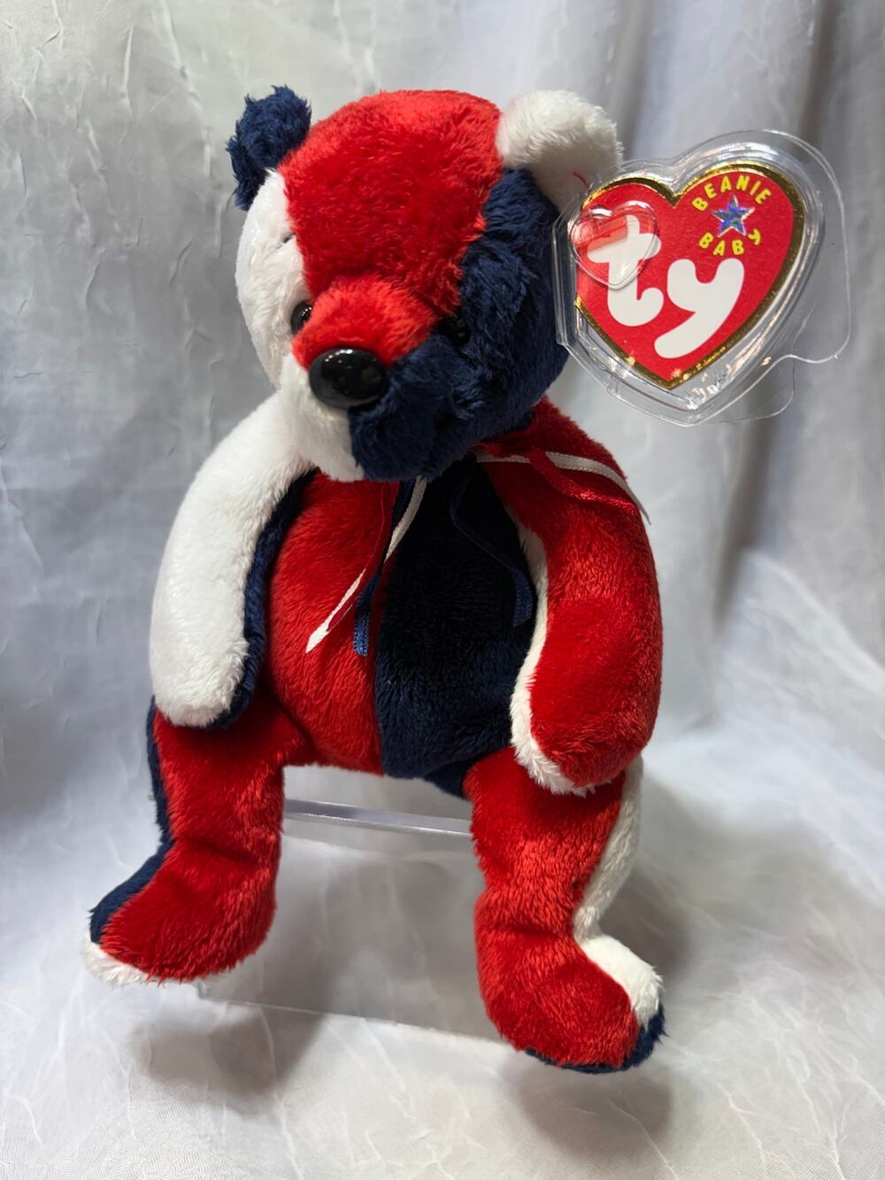Ty Beanie Baby Patriot Bear Mint w/ Mint Tags 4th of July RETIRED
